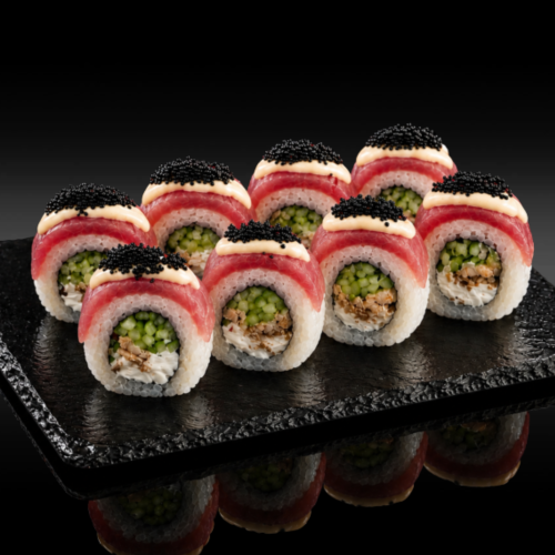Roll Tuňák Teriyaki s lososem